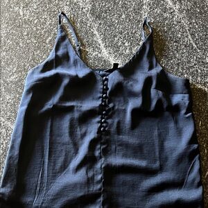 Elegant Navy Blue Women's Top